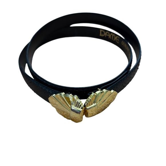 Vintage DAME Genuine Snakeskin Belt 3/4\